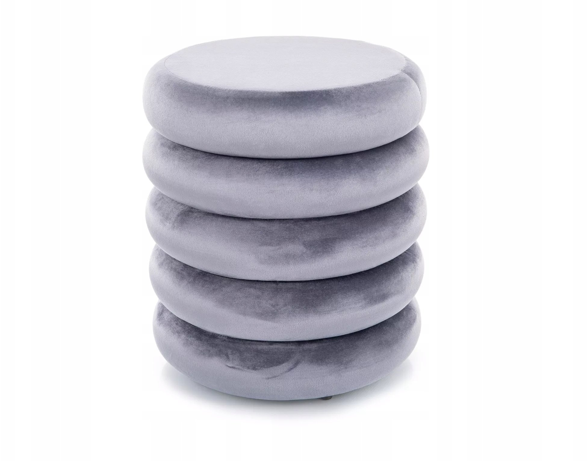 Pufa ze schowkiem Puf CALVI VELVET szary