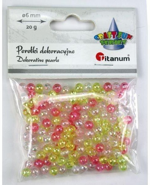 BREWIS Koraliki plastikowe 6mm 20g