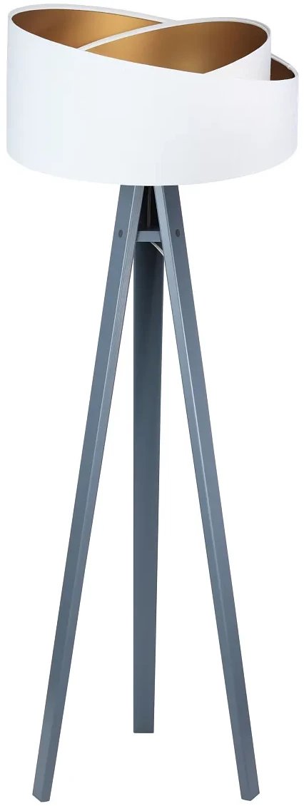 Lampa podłogowa BPS KONCEPT Lampa stojąca GEMSTONE biała/złota/szara