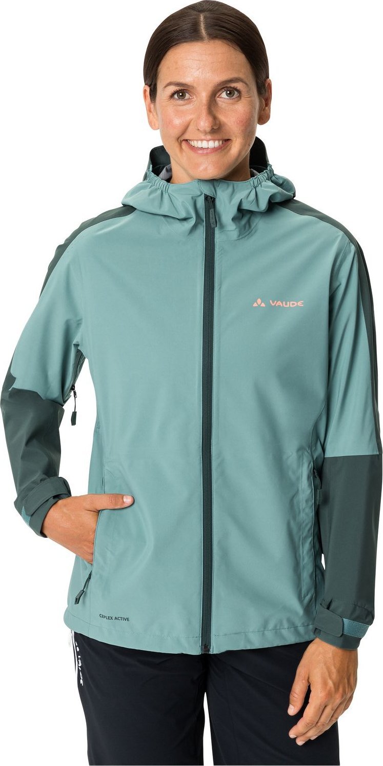 Vaude Kurtka przeciwdeszczowa sportowa damska Moab Rain II - zielona 38
