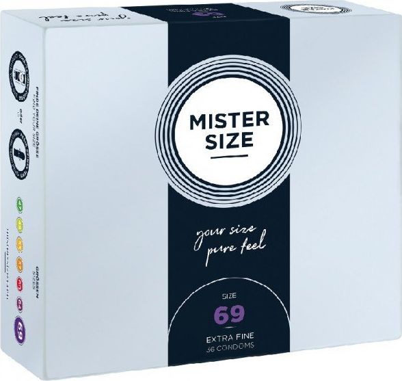 Mister Size Mister Size Condoms prezerwatywy dopasowane do rozmiaru 69mm 36szt.