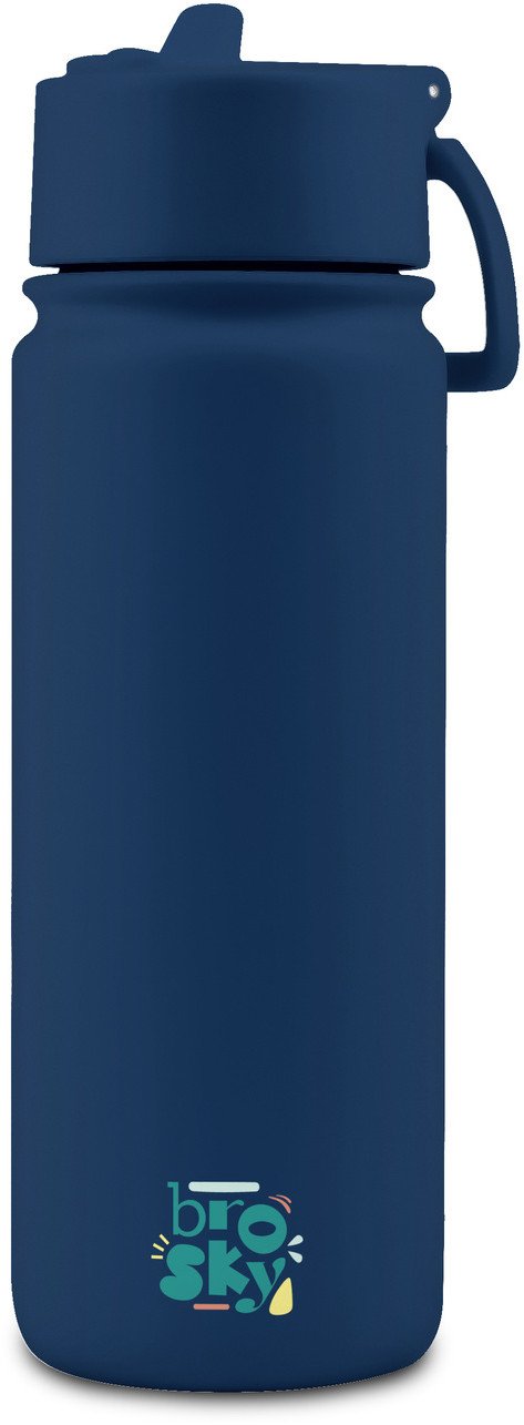 Cookini Brosky Basic Stalowa butelka na wodę w kolorze ciemnoniebieskim 550ml