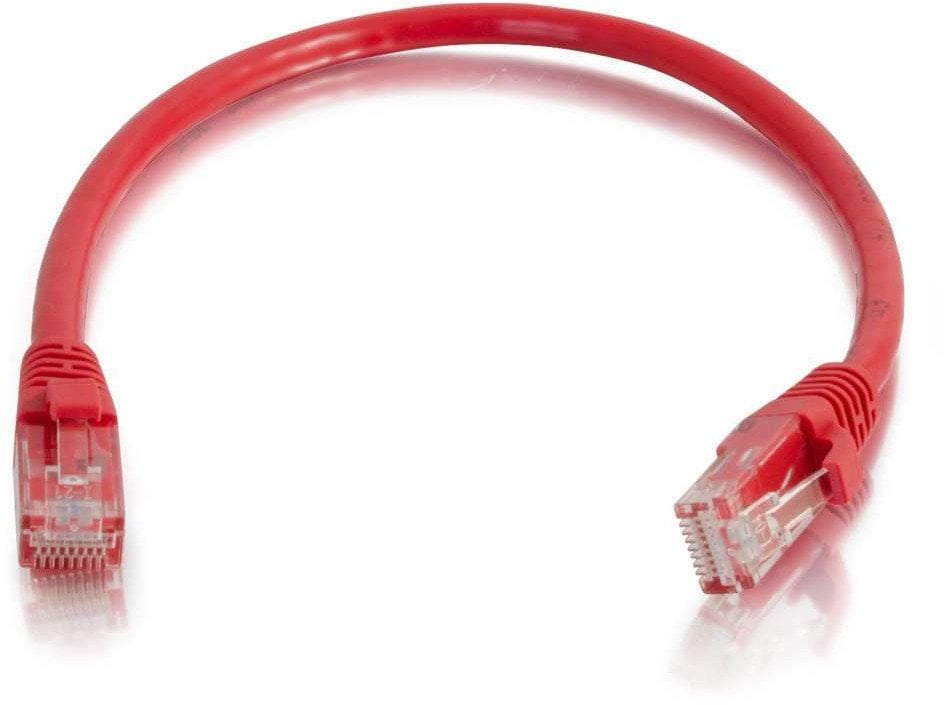 Kabel / 0,5 m Red CAT6 PVC Snagless UTP Patch
