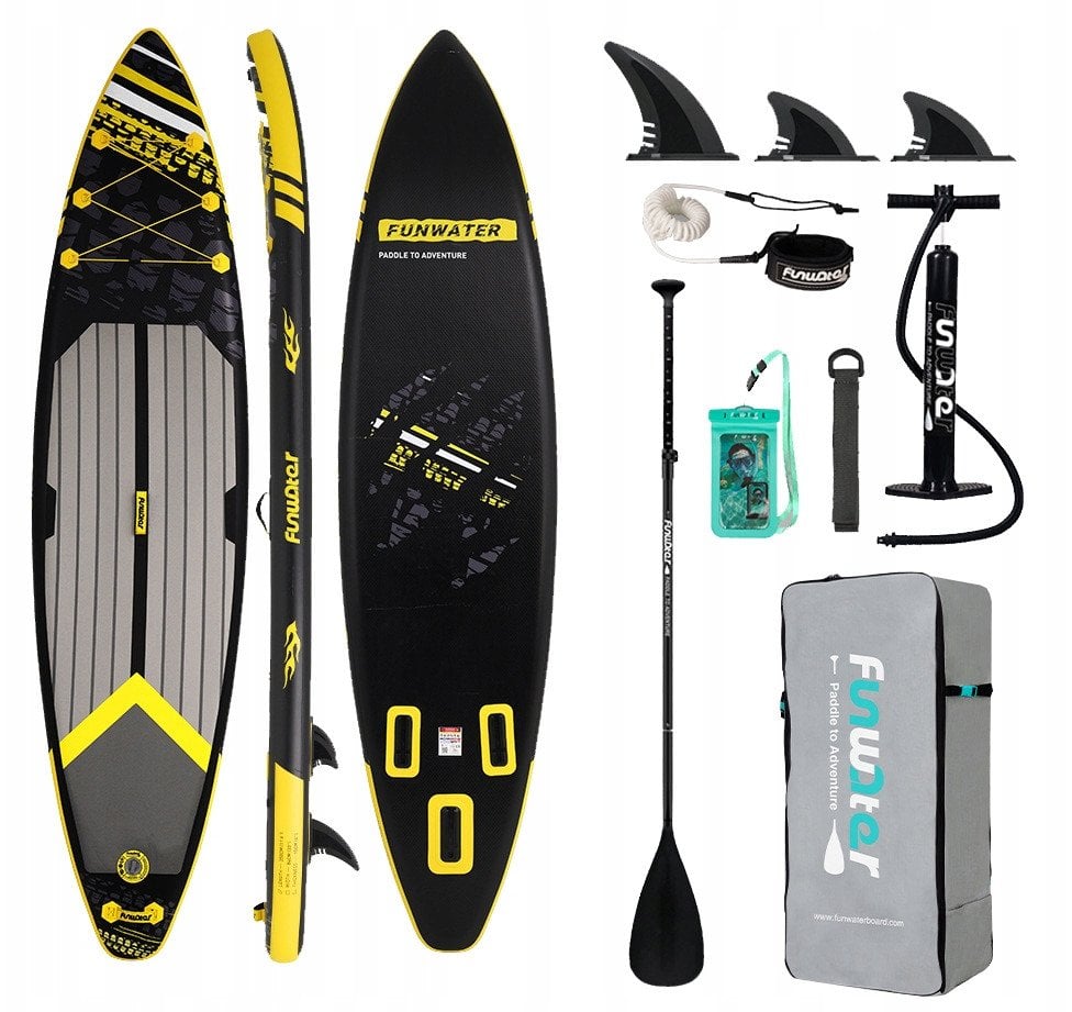 Deska do Pływania Sup Paddleboard Zestaw 7w1 KUBISPORT 350 x 84 x 15 cm