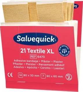 Cederroth Plastry tekstylne duże Salvequick, 21 szt.