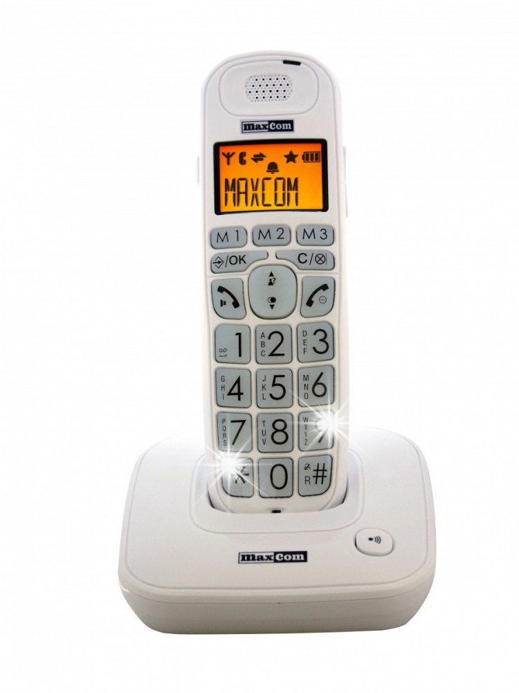 Telefon stacjonarny Maxcom Telefon stacjonarny bezprzewodowy Maxcom MC6800BI
