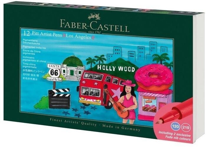 Faber-Castell Pisaki artystyczne Los Angeles 12kol Faber Castell (4005402671809)