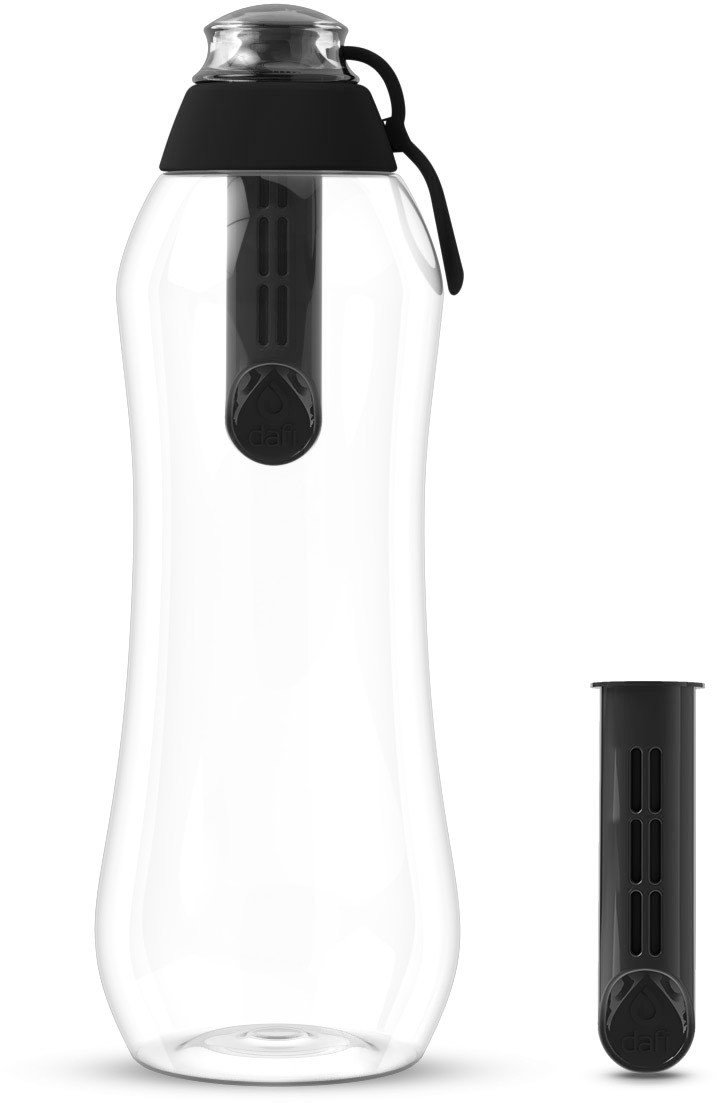 Dafi Butelka filtrująca SOFT czarna 0,7l z 5 filtrami węglowymi