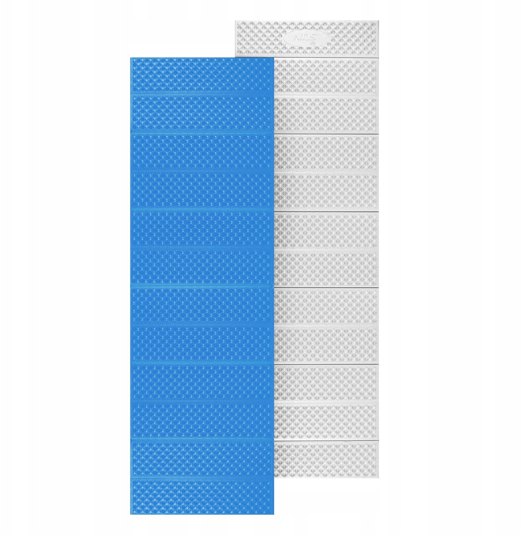 NC17103 KARIMATA SKŁADANA TURYSTYCZNA Z PODBICIEM ALUMINIOWYM + XPE 195 CM NIEBIESKA NILS CAMP