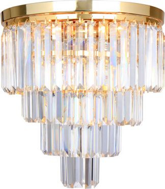 Lampa sufitowa Zumaline Lampa sufitowa szklana złota Zumaline AMEDEO FC17106/4+1 -GLD