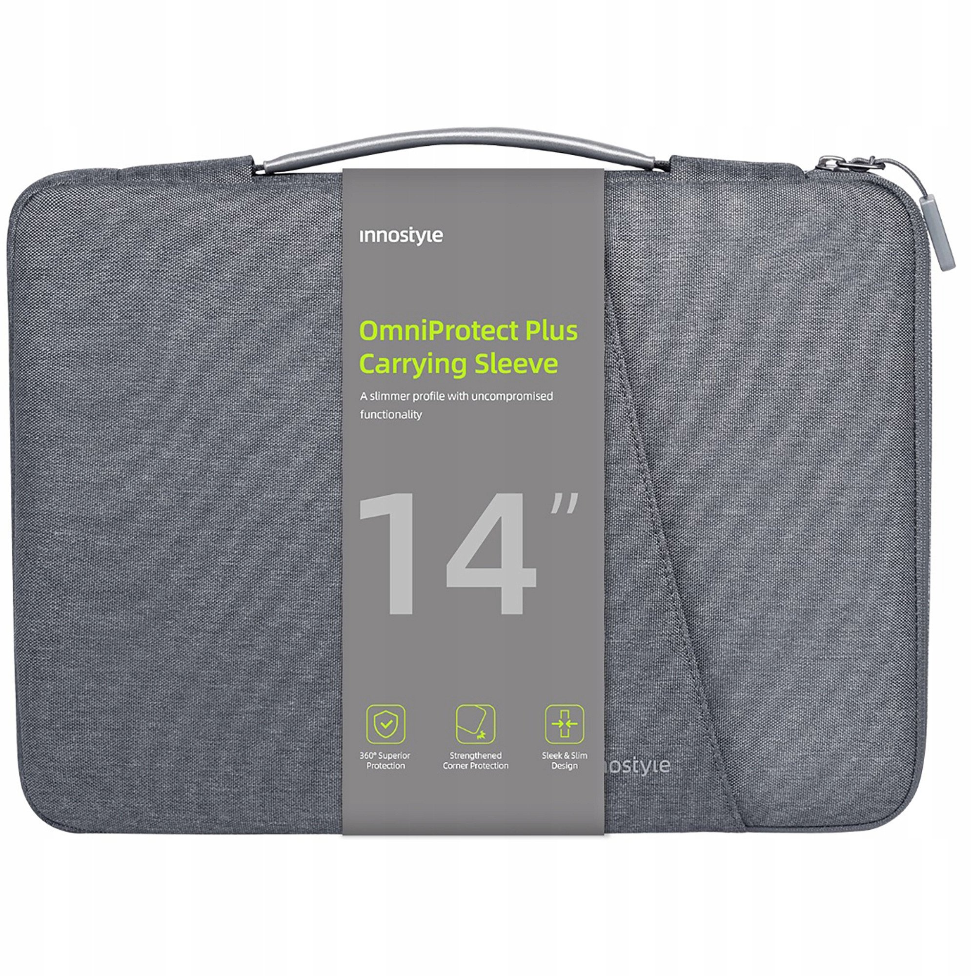 Torba Innostyle INNOSTYLE TORBA NA LAPTOPA 13 14 WODOODPORNA ETUI OMNIPROTECT PLUS SZARA