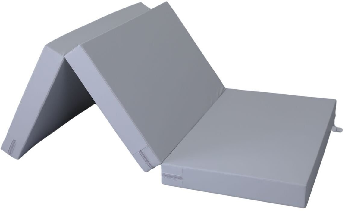 Małpiszon materac gimnastyczny Satellite 180x100x10 cm trzyczęściowy - szary