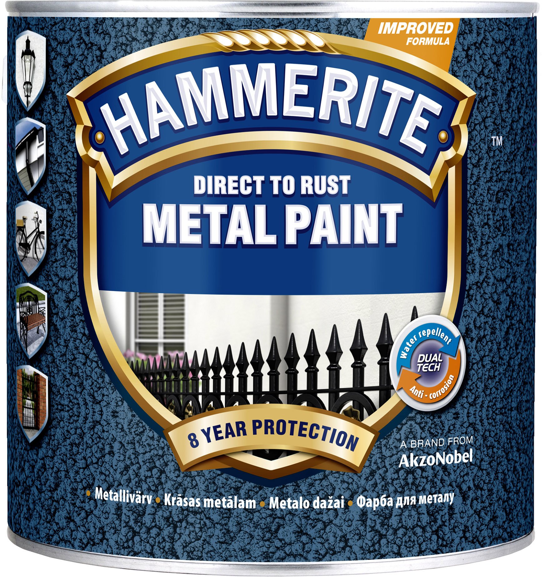 PAINT HAMMERITE BLACK HAMMERED 2.5L
