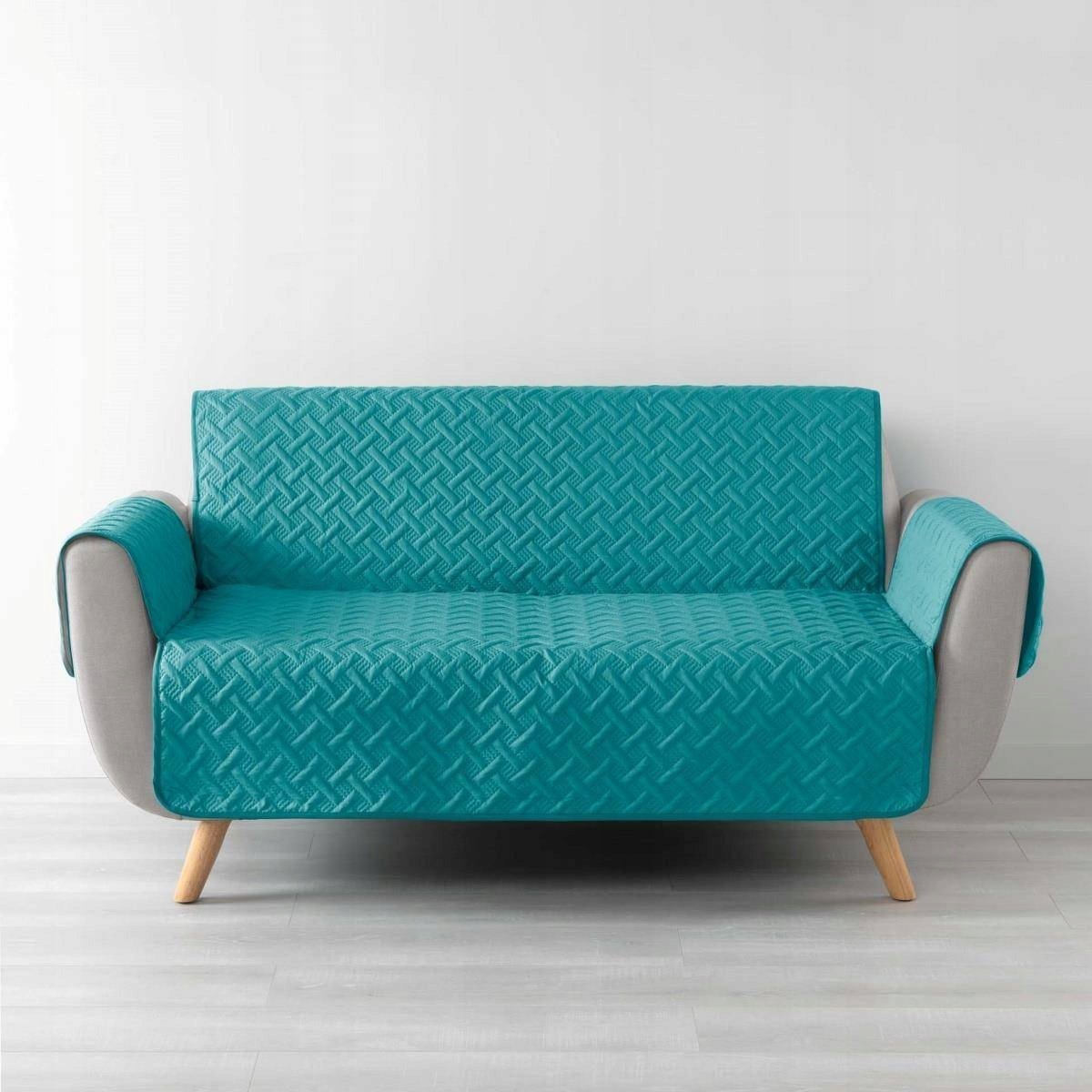 Douceur d`Interieur Pokrowiec na sofę WELL, pikowany, mikrofibra, 279 x 179 cm
