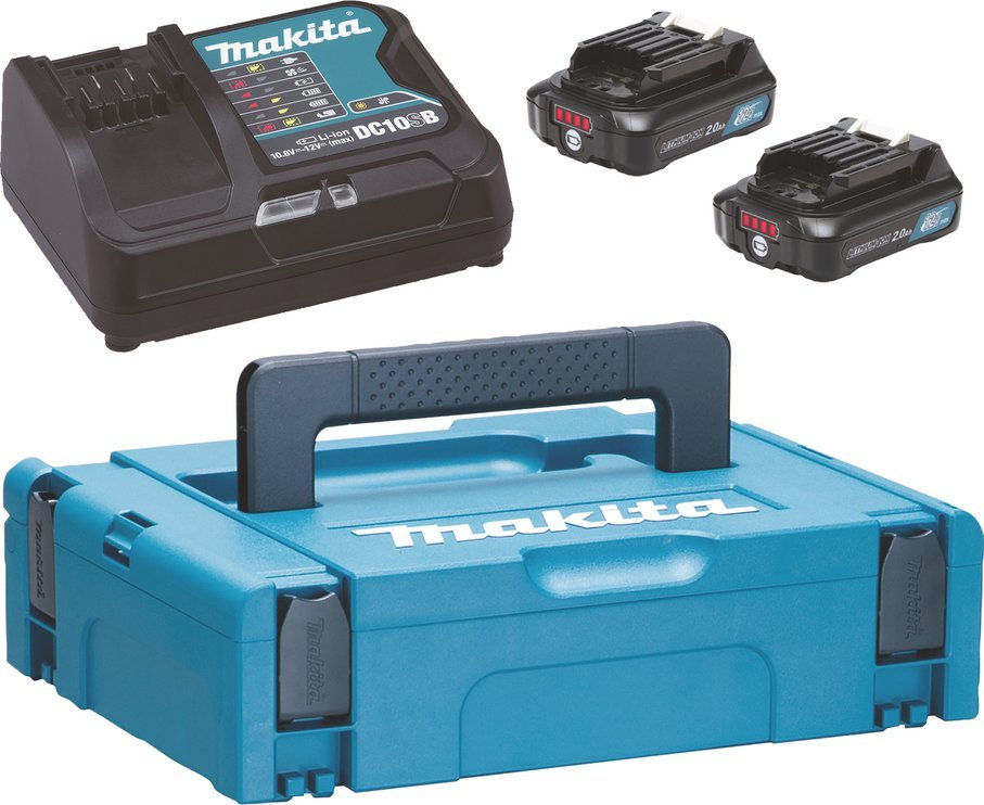 Фото - Акумулятор для інструменту Makita Energy Kit 197658-5 2x BL1021B + DC10SB 