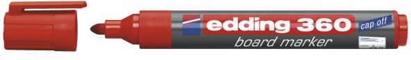 Edding Marker suchościeralny do tablic 360 czerwony (EG1049)