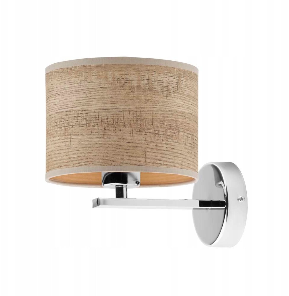 Kinkiet Lysne Kinkiet do salonu MEDELIN ECO* abażur fornir LED