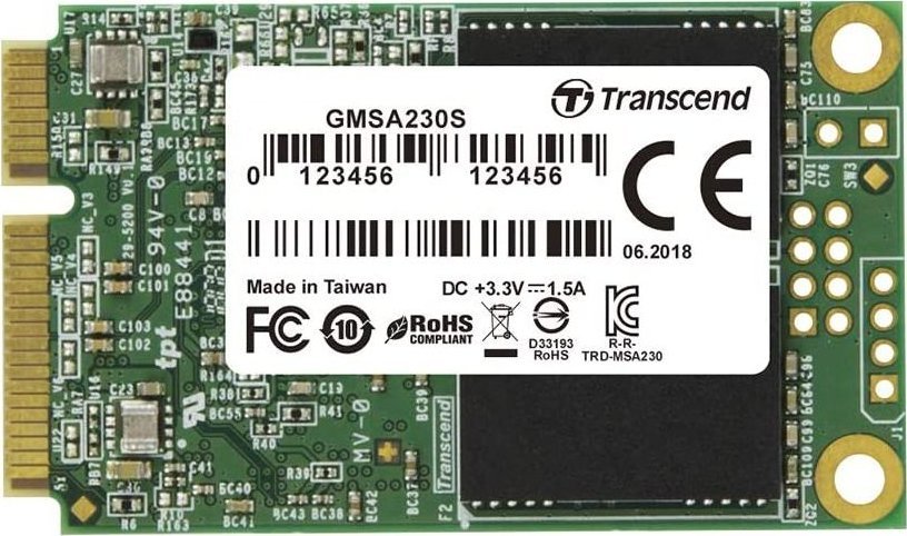 Dysk SSD Transcend 230S 64GB mSATA SATA III (TS64GMSA230S)