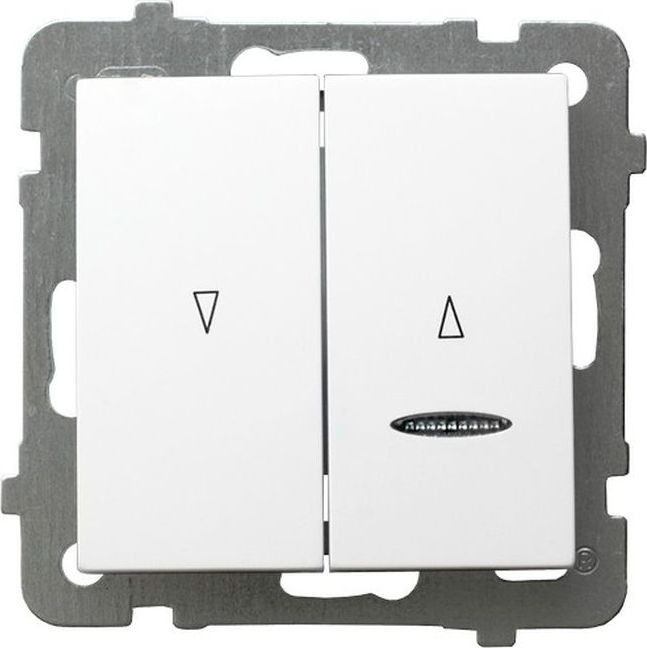 Ospel AS Łącznik żaluzjowy z podświetleniem /z blokadą mechaniczną/ biały ŁP-7GBS/m/00