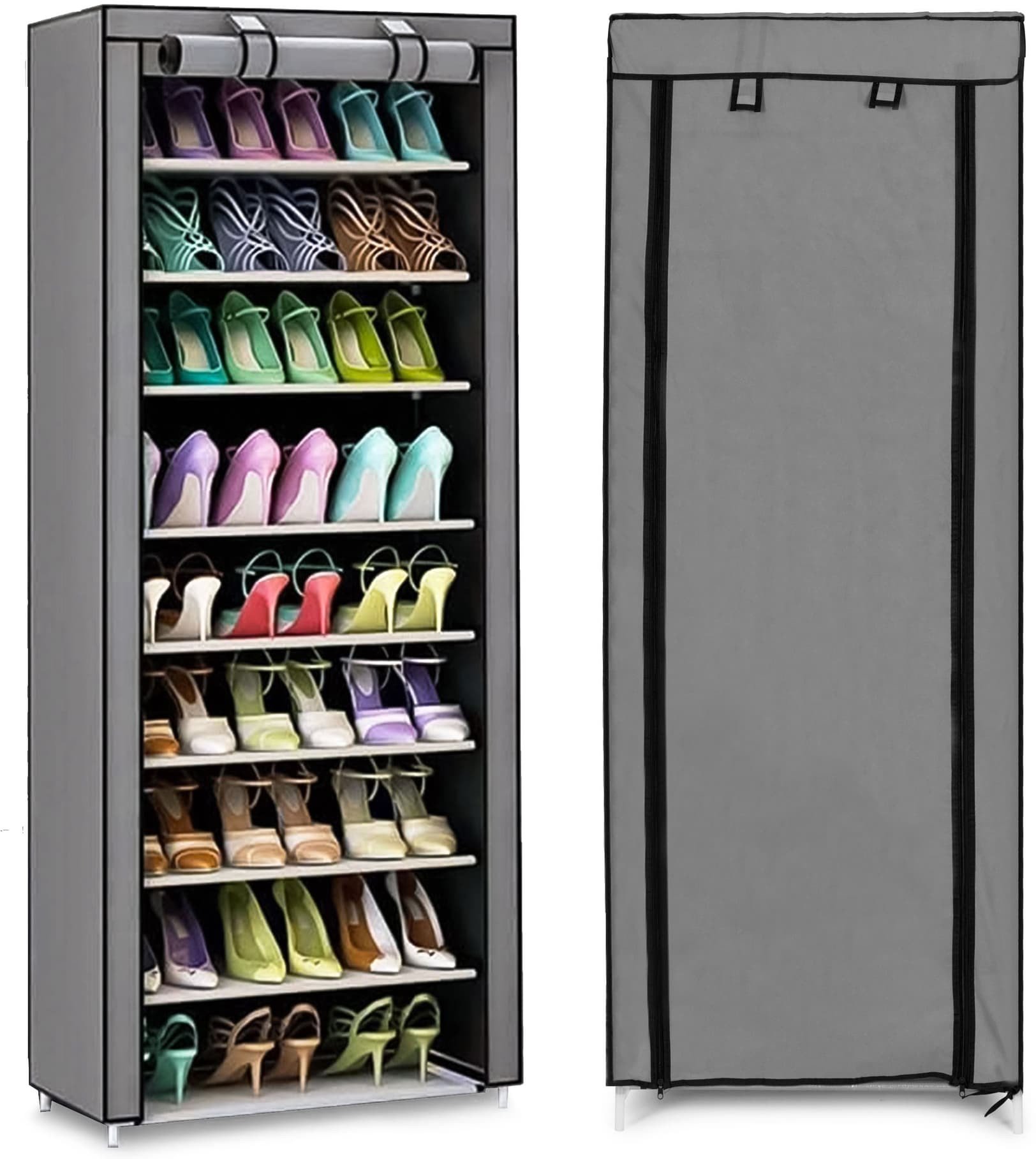 Szafa tekstylna materiałowa garderoba z półkami na ubrania i buty ModernHome