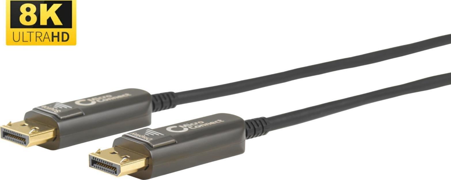 Zdjęcia - Kabel Microconnect   DisplayPort - DisplayPort 15m czarny (DP-MMG-1500V1.4OP 