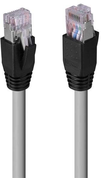 90-metrowy kabel sieciowy Cat.6A U/FTP LSZH Solid Core, szary