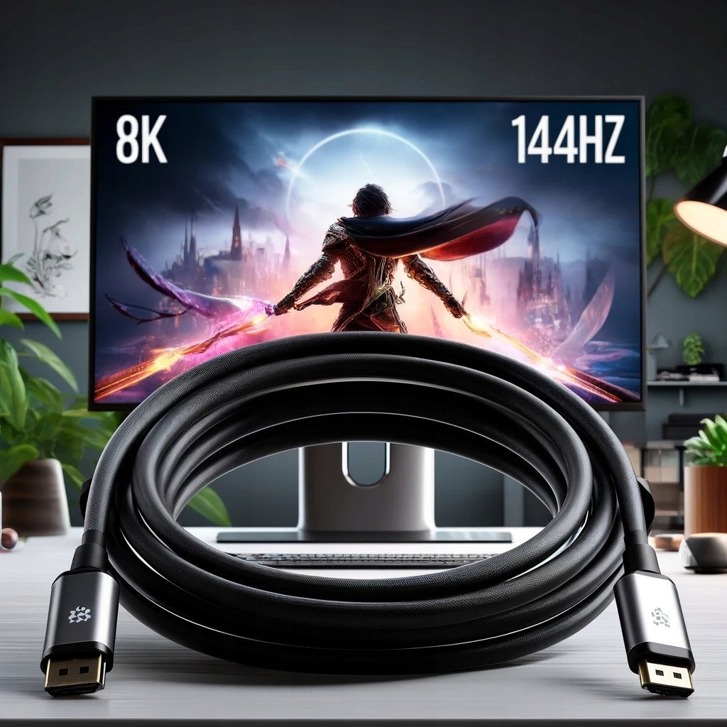 Kabel Co2 DisplayPort - DisplayPort 2m szary