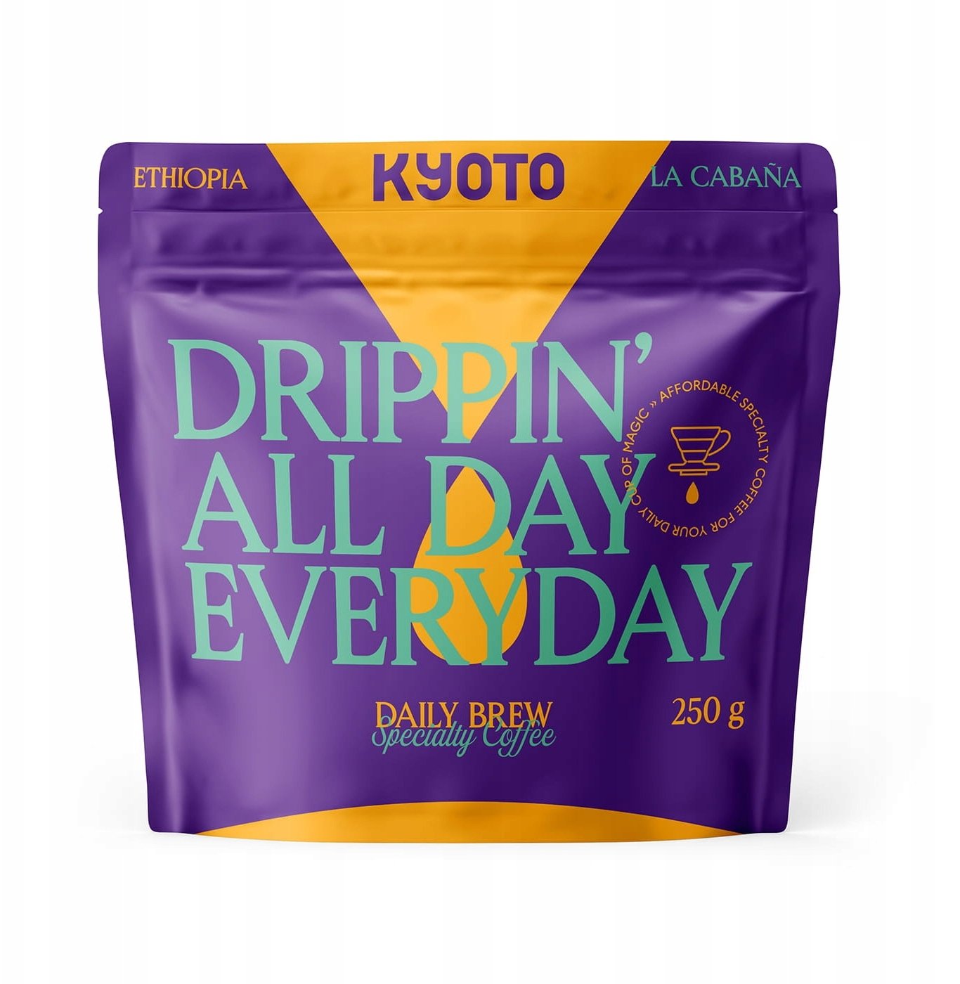 Kawa ziarnista Coffee Plant KYOTO - kawa ziarnista Etiopia Drippin All Day Everyday Etiopia La Cabana Filter 250 g