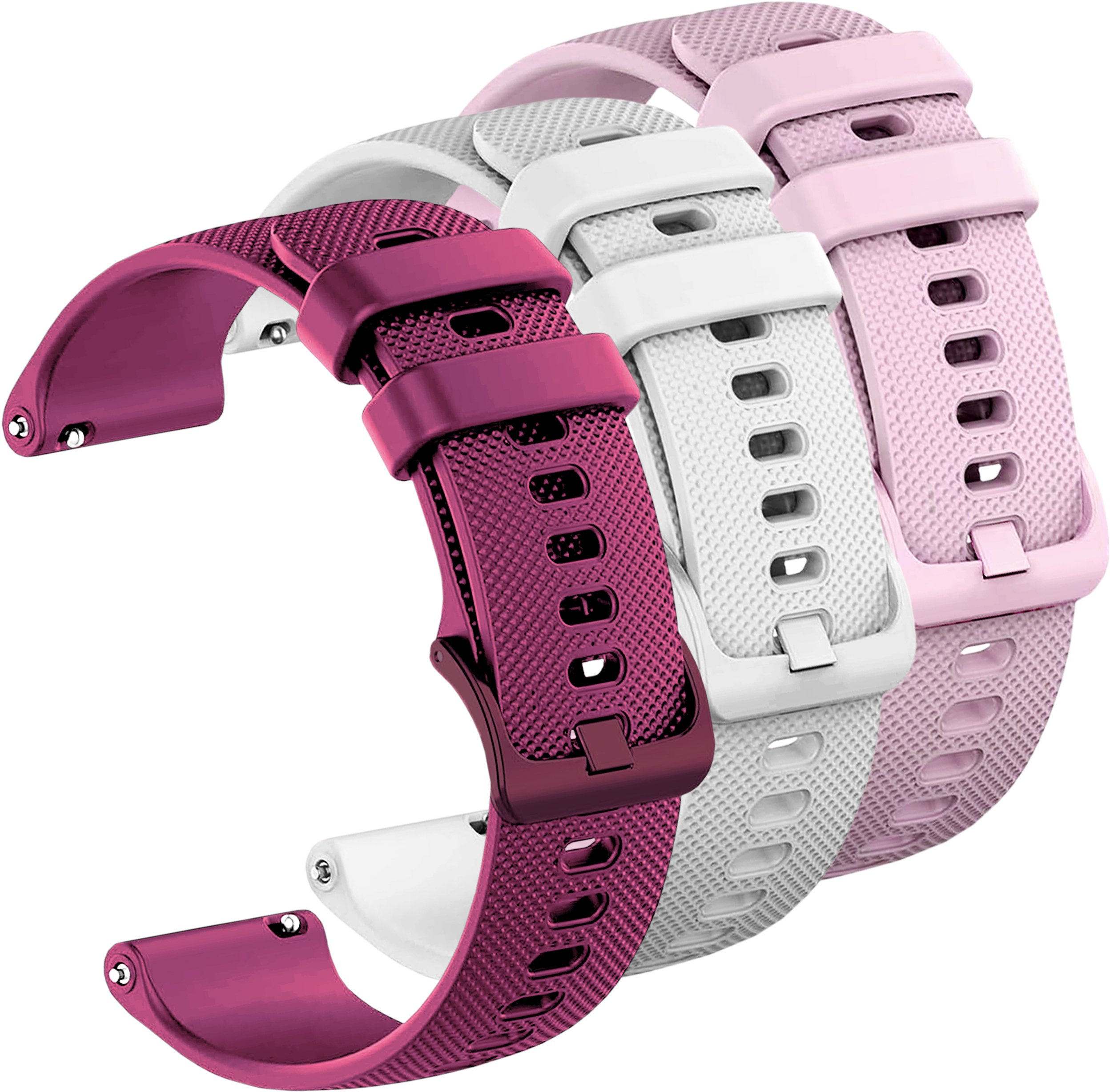 ChronSmarta Zestaw: 3x pasek ChronSmarta do smartwatch'a Garmin Venu SQ GPS 2 3 Music Plus Forerunner 55 245 645