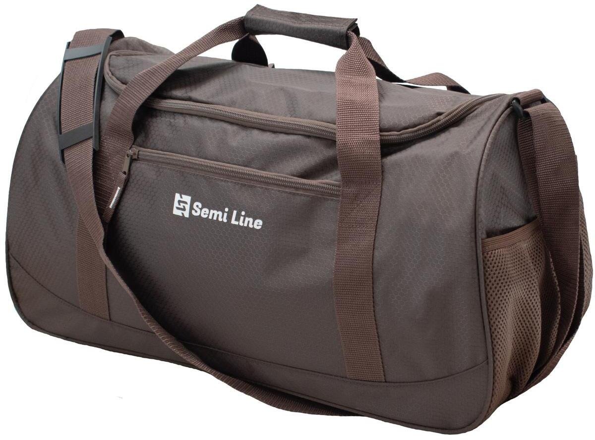Semi Line Torba sportowa A3043 brązowa