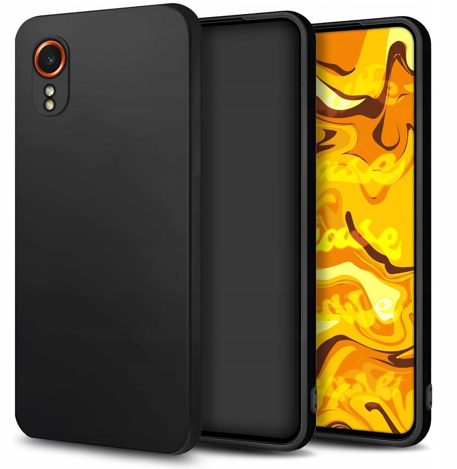 Hello Case Etui Do Samsung Galaxy Xcover 7 (Czarne, Matowe, Gumowe, Obudowa, Silikon)