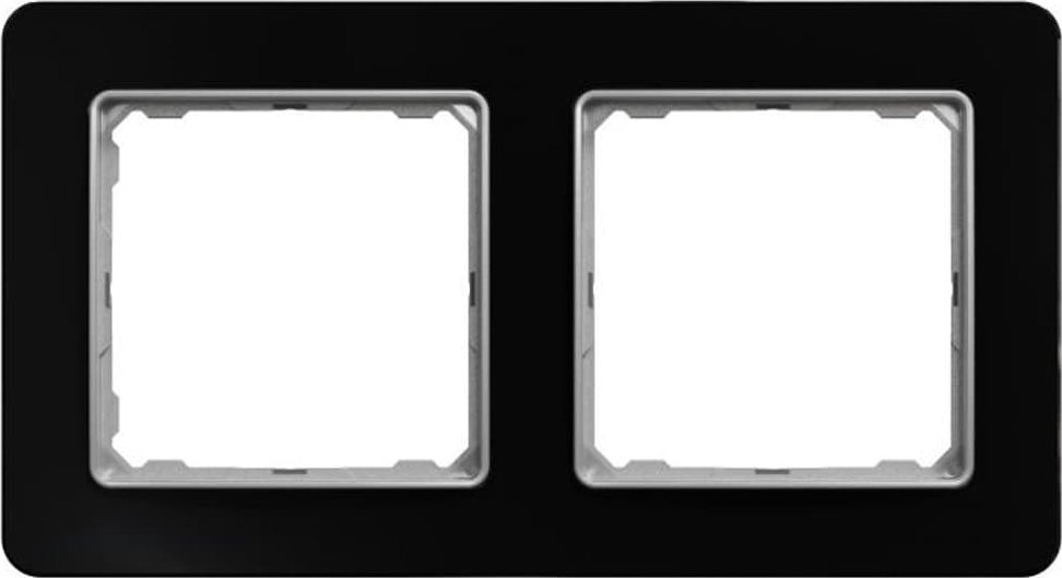 Schneider Electric Sedna Elements, Ramka 2-krotna, szkło czarne