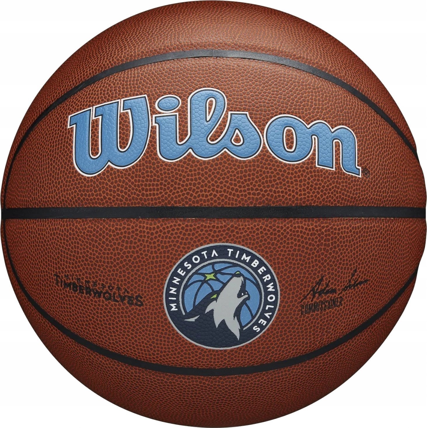 Wilson Wilson Team Alliance Minnesota Timberwolves Ball WTB3100XBMIN Brązowe 7