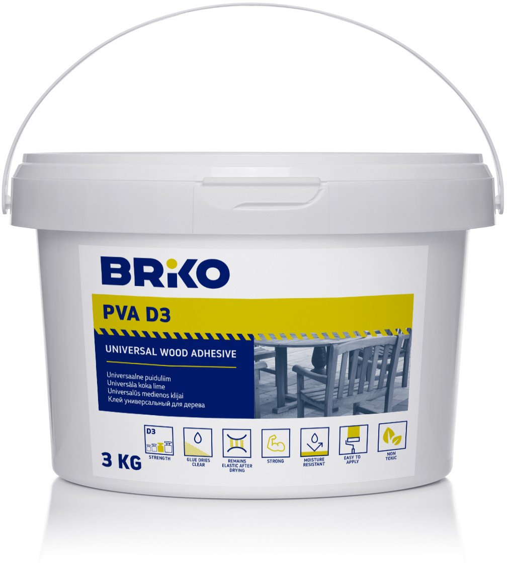 Briko UNIVERSAL WOOD PVA D3 GLUE BRIKO (3 KG)