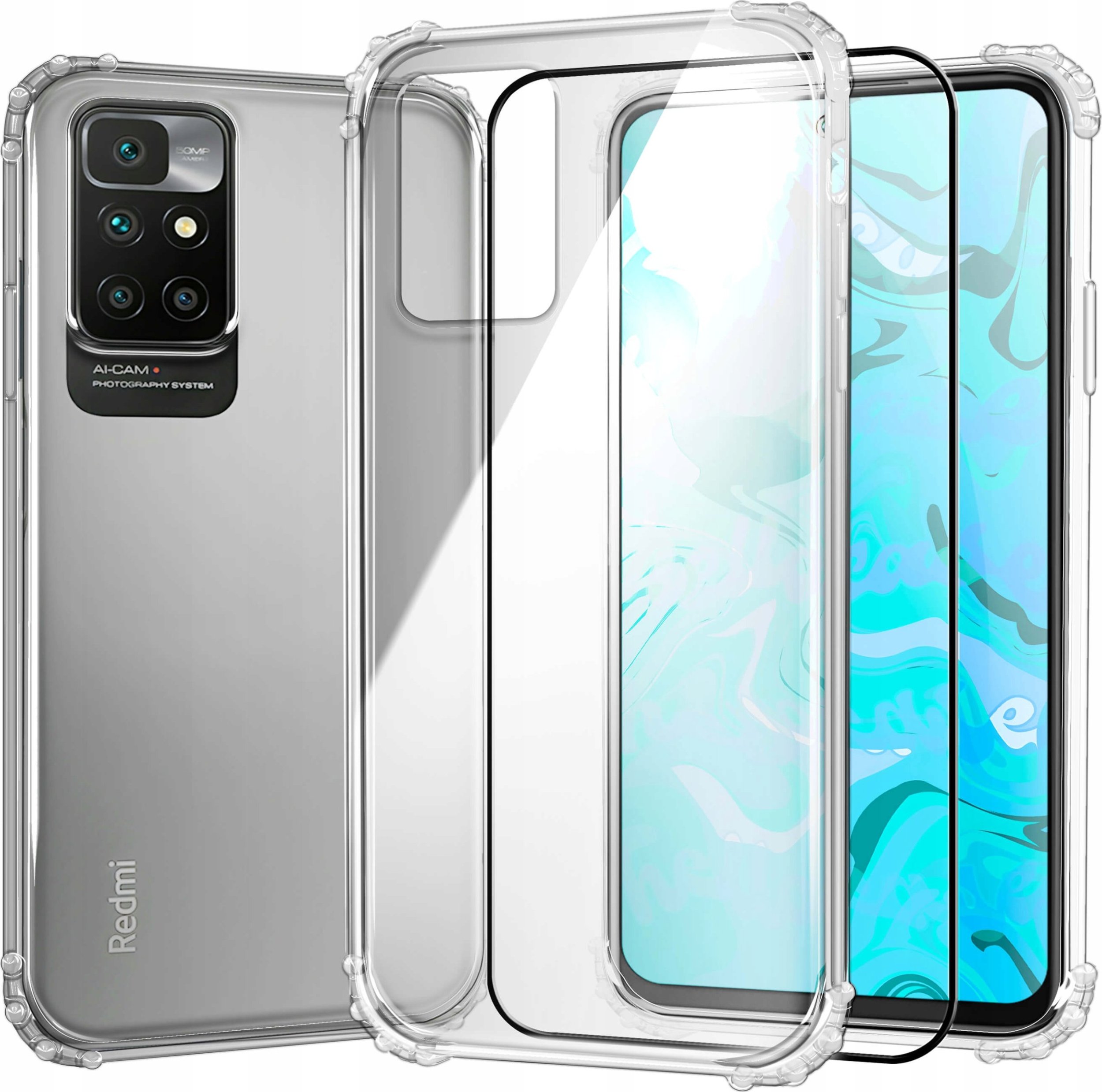 Hello Case ETUI PANCERNE DO XIAOMI REDMI 10C | CASE SILIKON GUMOWE SLIM SHOCK SZKŁO
