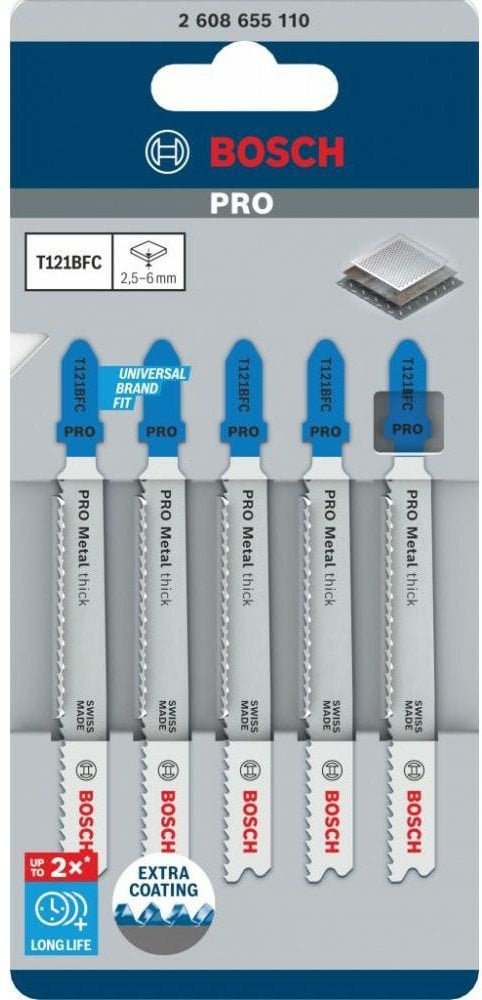 Bosch BOSCH Brzeszczot T pro metal thick T121BFC 92 mm /5szt.