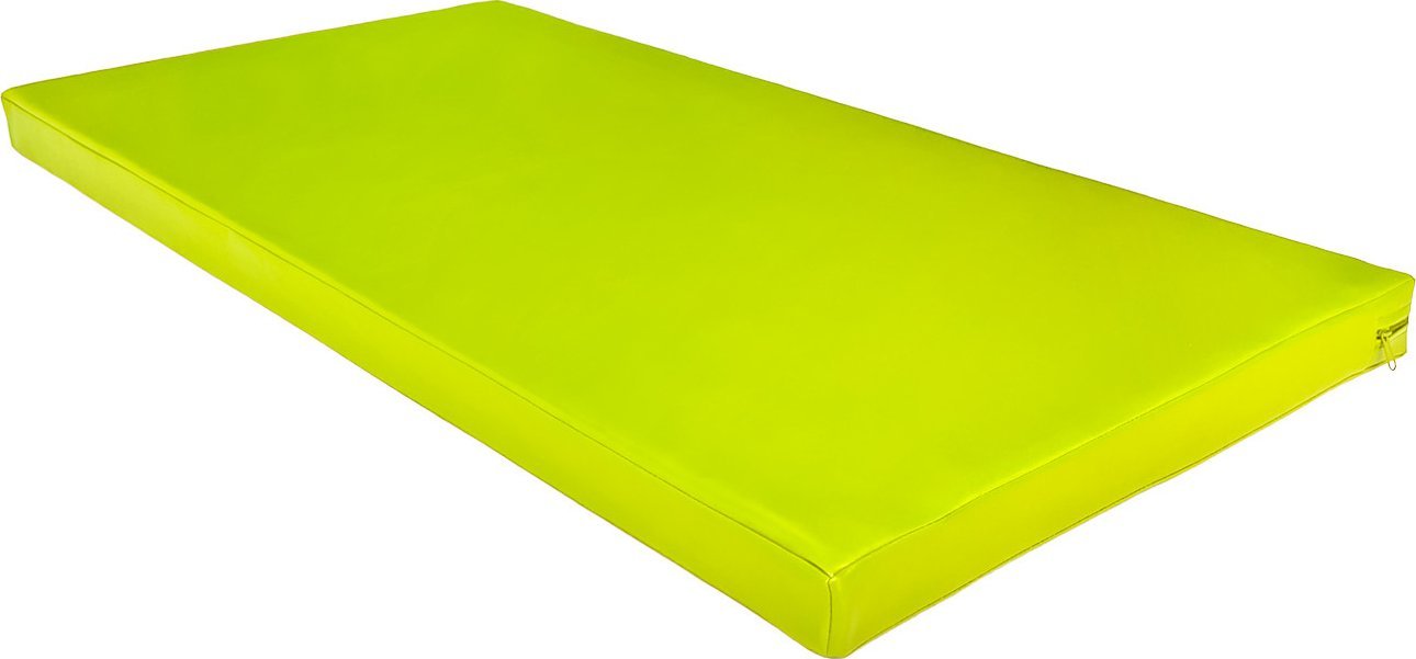UNDERFIT Materac gimnastyczny 120 x 60 x 6 cm miękki seledynowy