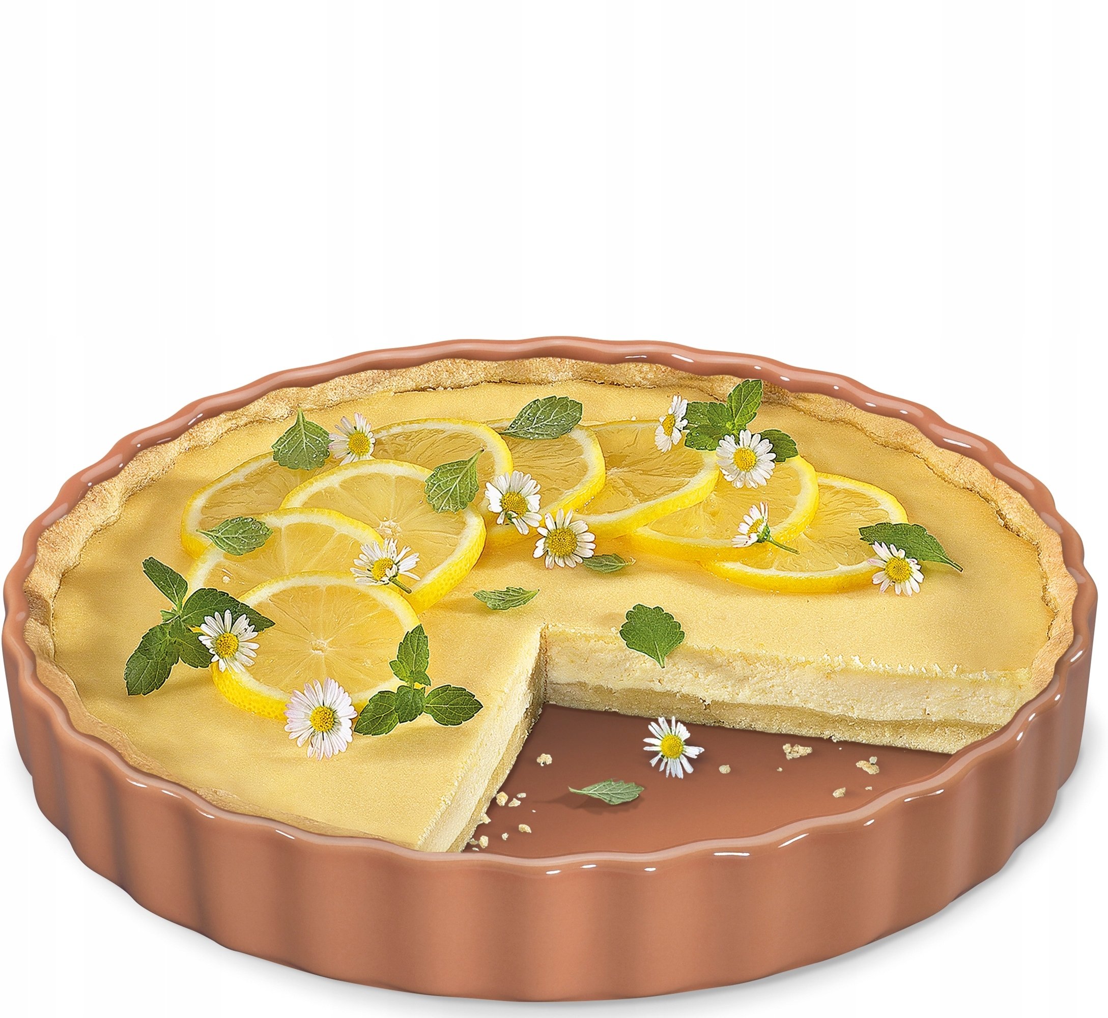 Kuchenprofi Forma do tarty Porto, ceramika, 27 cm, koralowa