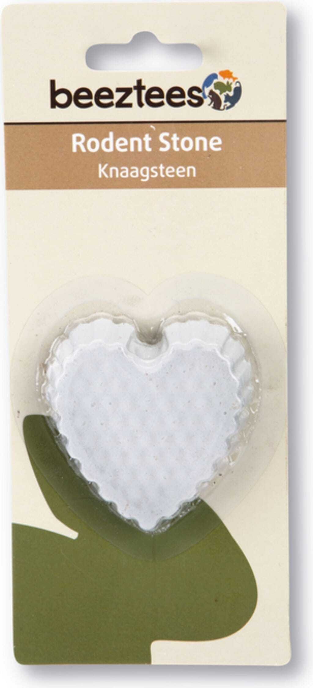 Beeztees BEEZTEES Wapno dla gryzoni SERCE 6x6cm