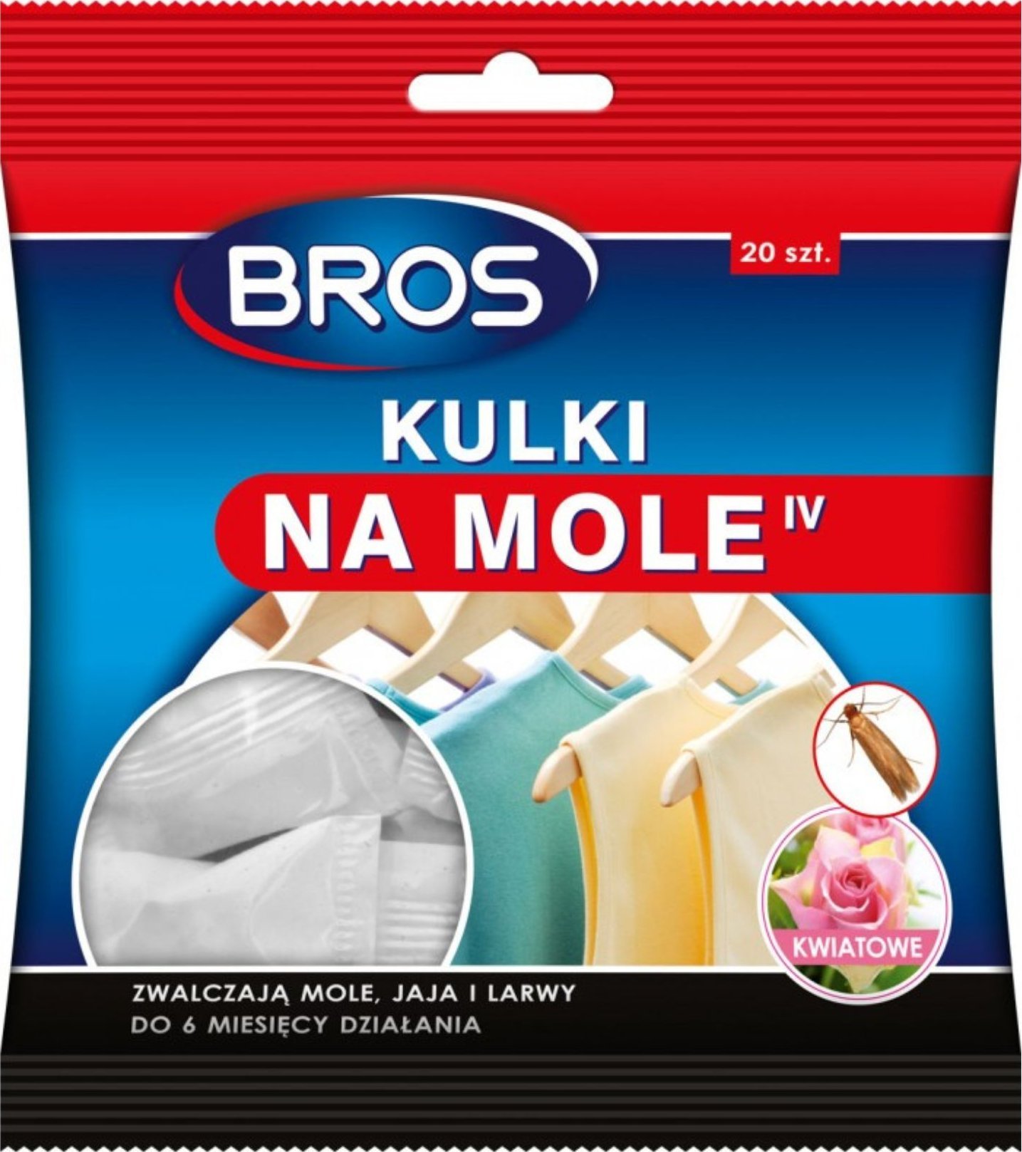 Bros Kulki na mole kwiatowe 120g