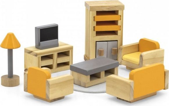 Фото - Усе для ляльок VIGA Toys PolarB Zestaw Mebelków do Domku dla Lalek Salon