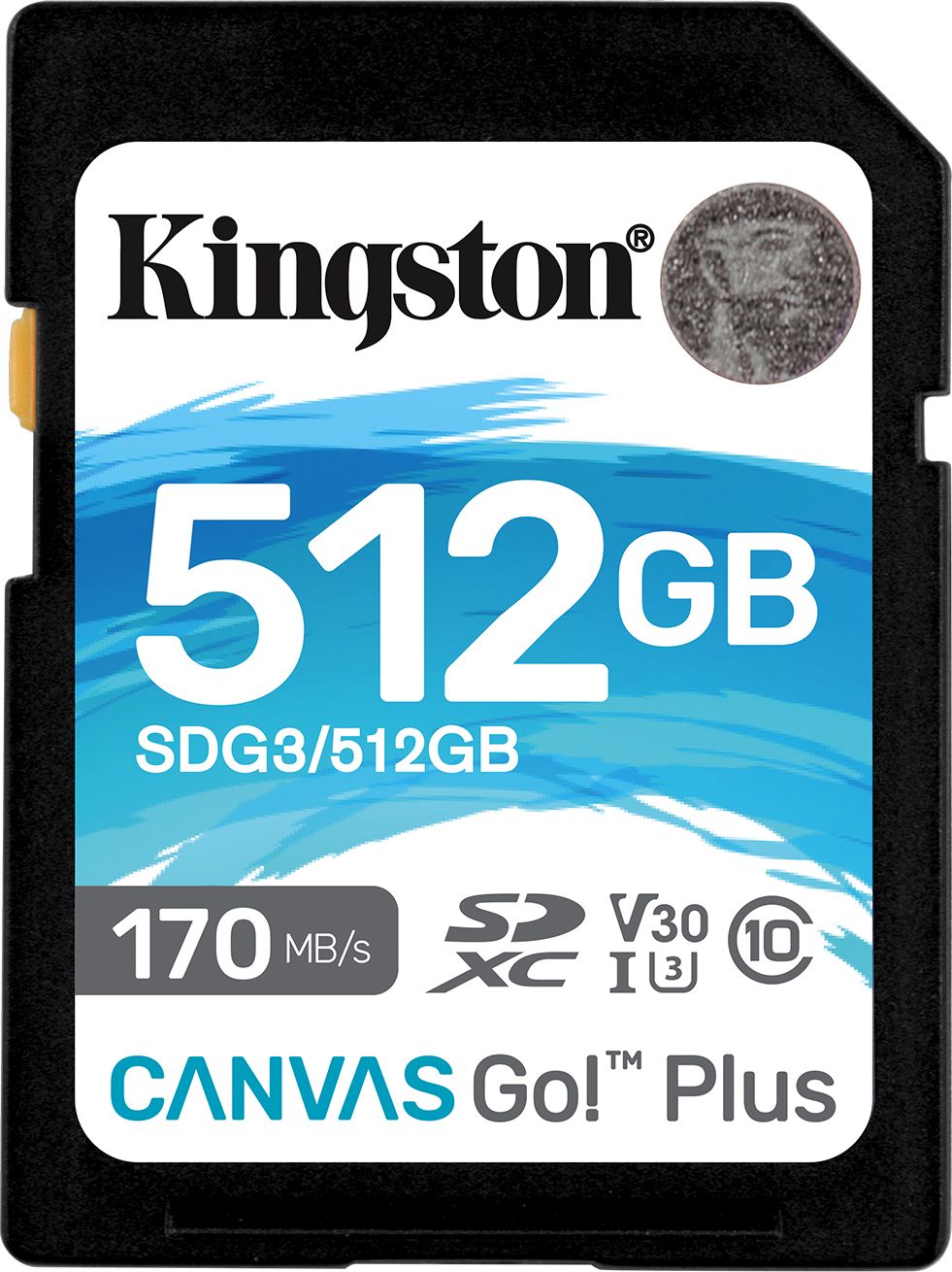 Karta Kingston Canvas Go! Plus SDXC 512 GB Class 10 UHS-I/U3 V30 (SDG3/512GB)