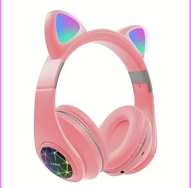 RoGer Cat M2 Bluetooth Ausinės su Cat Ears LED