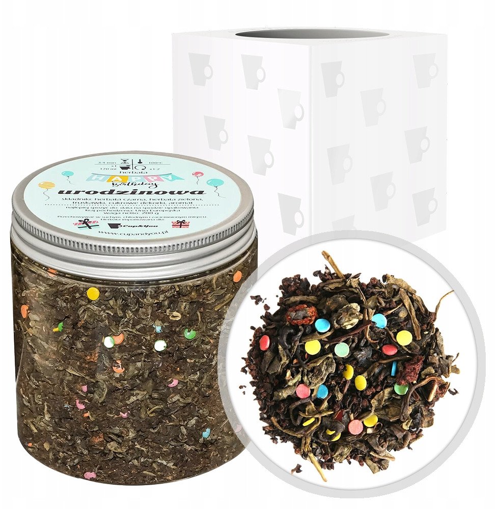 Cup&You Najlepsza herbata URODZINOWA 200g sypana liściasta herbata PREMIUM