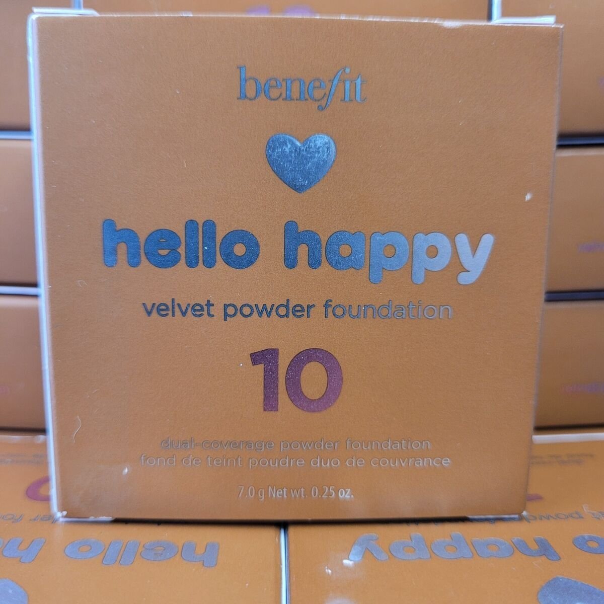 Benefit , Hello Happy Velvet, Mattifying, Compact Foundation, 10, Dark, 7 g For Women