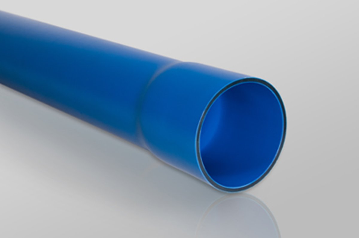TT Plast Rura osłonowa TT Plast 10677 160X8 ROS-M (SRS) gładka niebieska dwukolorowa
