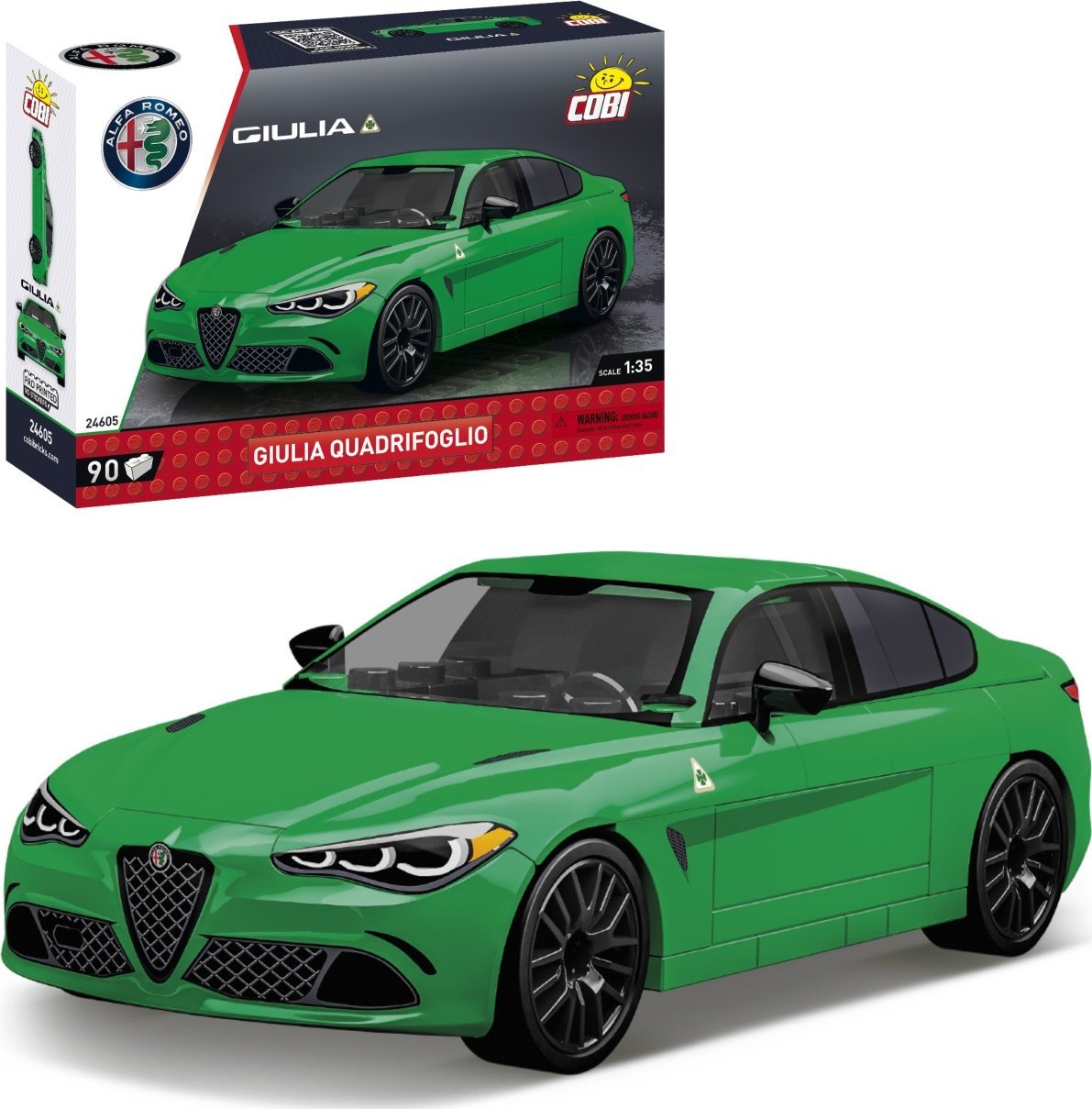 COBI 24605 Alfa Romeo Giulia Quadrifoglio 90 klocków