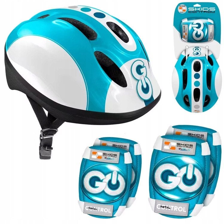 Фото - Захист для активного відпочинку JokoMisiada Regulowany zestaw ochronny dla dzieci Kask + ochraniacze NIEBIESKI SP0857 