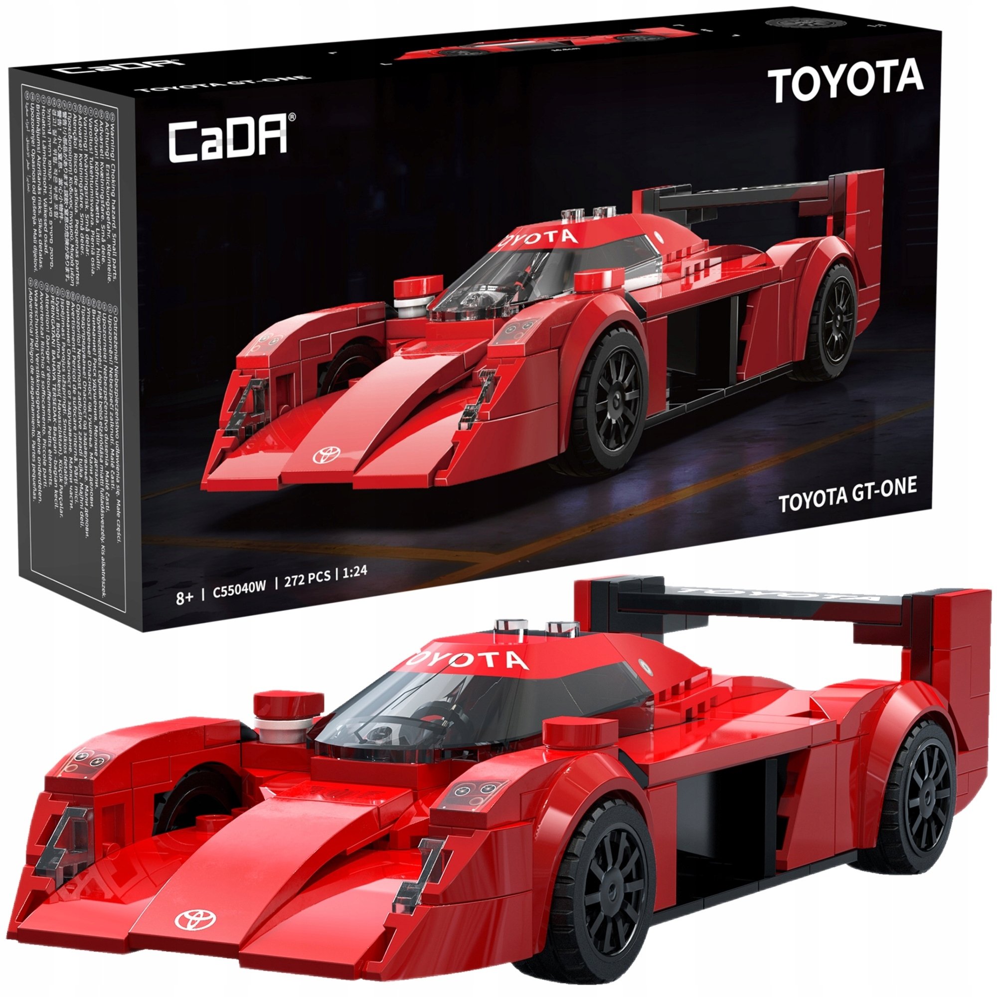 Cada Klocki wyścigówka samochód wyścigowy Toyota GT-ONE 272 elementy