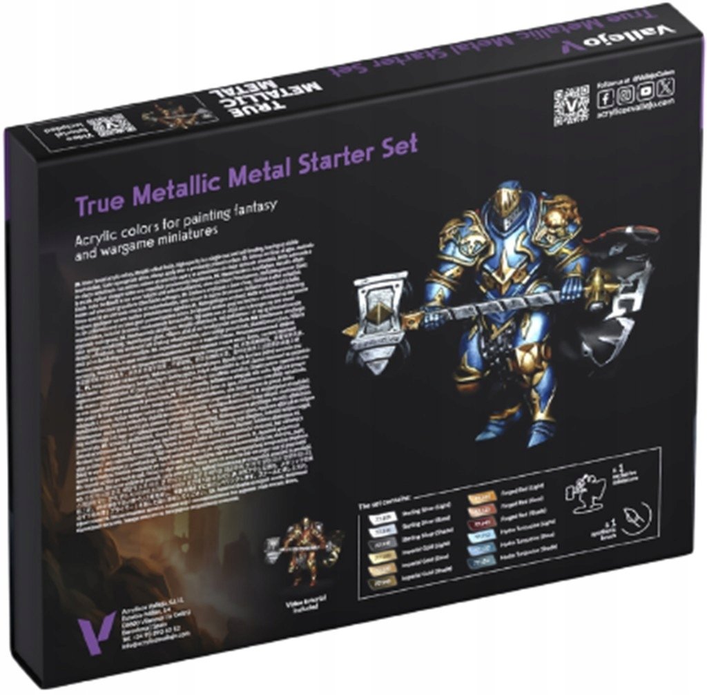 Vallejo : 77.272 - True Metallic Metal - Starter Set
